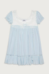 Harmony Mini Dress - Blue Porcelain