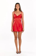 Honey Red Mini Dress