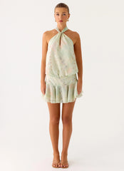 Beginning Mini Dress - Mystic Paisley