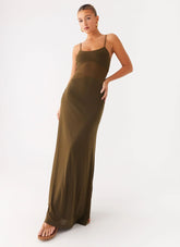 Starfall Maxi Dress - Khaki