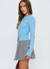 Sohogirl Flowy Mini Skirt Black / White Gingham