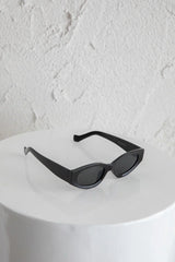Janis Cat-eye Acetate Sunglasses Black
