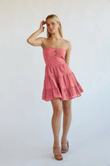 Blythe Embroidered Mini Dress