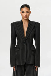 Pinstripe Suited Blazer