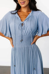 Spell Boho Midi Dress | Whisper Blue