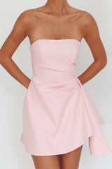 Minnesota Strapless Mini Dress Pink