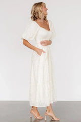 Colin Eyelet Dress | Cream