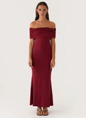 Maude Maxi Dress - Maroon