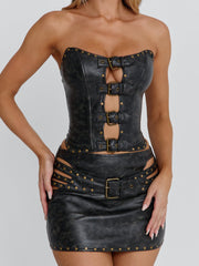 Rodeo Mini Skirt Dark Grey