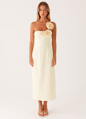Sweetpea Midi Dress - Yellow