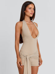 Traci Playsuit Stone
