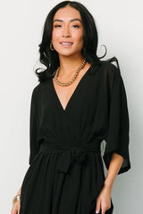 Kia Kimono Maxi Dress | Black