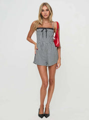Trynia Romper Black / White Gingham