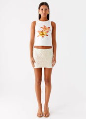 Kalita Mini Skirt - Ivory