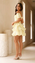 Lanelle Mini Dress - Yellow