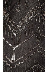 Nia Sequin Fringe Dress