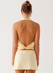 Movie Star Mini Skirt - Yellow