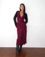 Alessia Velvet Midi Dress