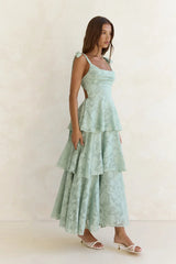 Meadow Of Dreams Maxi Dress Sage