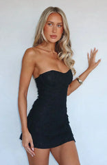 Raised Right, Lead Wrong Lace Mini Dress Black