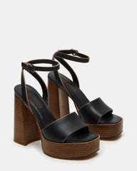 Floria Black Leather