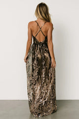 Eirena Sparkle Gown | Bronze + Gold