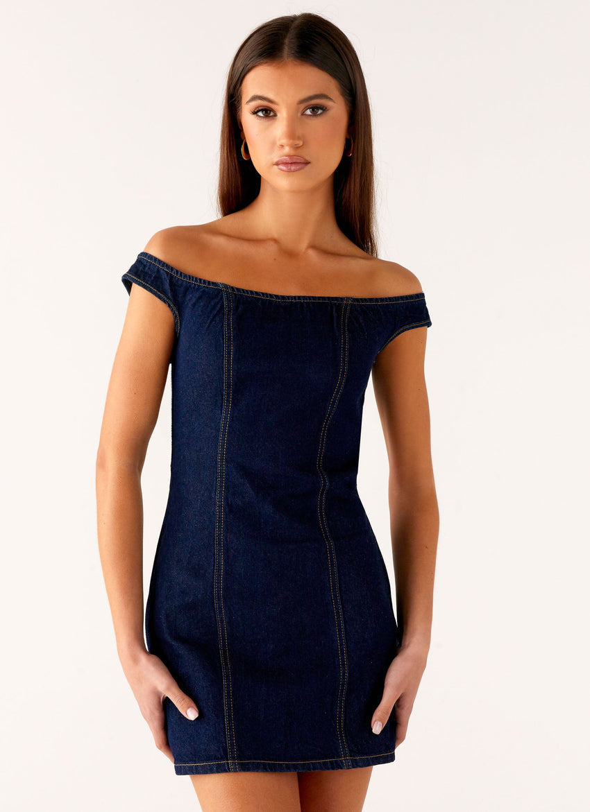 Bonnie Denim Mini Dress - Indigo