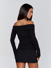 Colby Long Sleeve Top Black