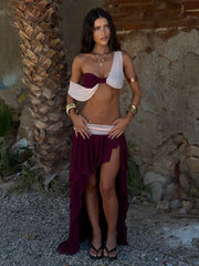 Jadai Crop Top Wine