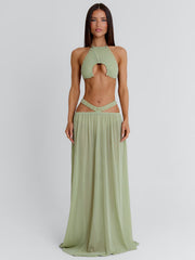 Kayley Maxi Skirt Sage