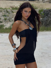 LIZETH MINI DRESS BLACK