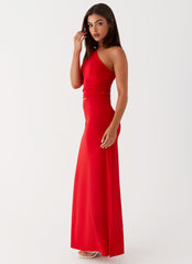Love Me Tie Maxi Dress - Red