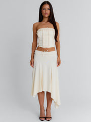 Val Midi Skirt Cream