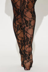 So Lovely Lace Micro Mini Dress Set - Black