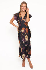 Evonne Midi Dress - Nightfall Floral